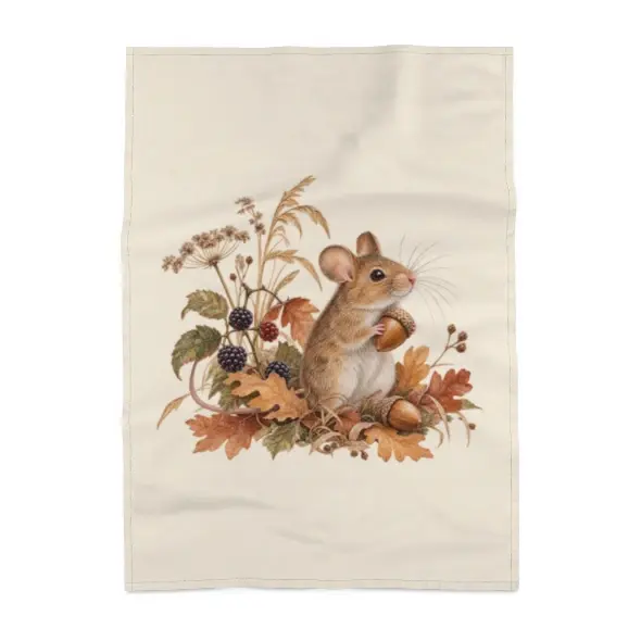 Acorn Mouse Tea Towel product view