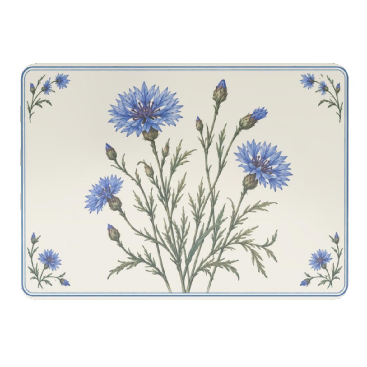 Meadow Blue Botanical Placemats — Set of Four standalone artwork