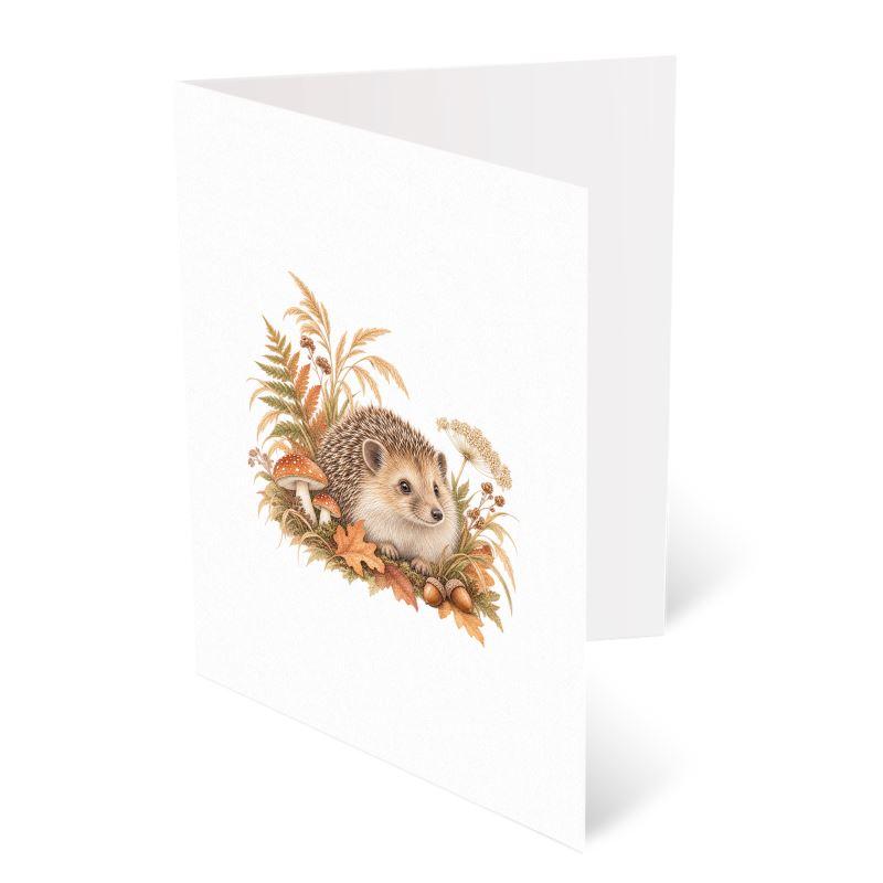 Woodland Hedgehog Greeting Card product view