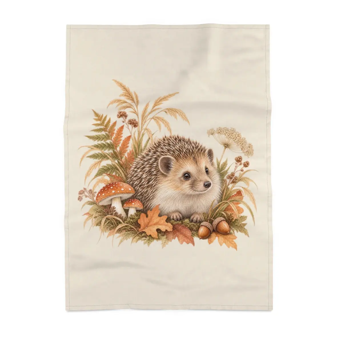 Woodland Hedgehog Tea Towel product view