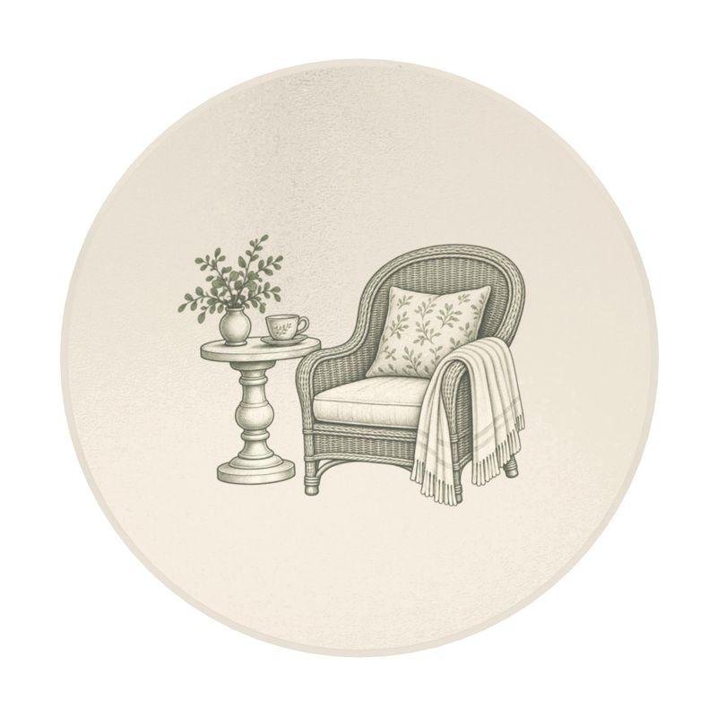 Country House Ceramic Coasters — Set of Four product view